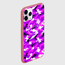 Чехол iPhone 11 Pro матовый Starfield неоновый камуфляж, цвет: 3D-малиновый — фото 2