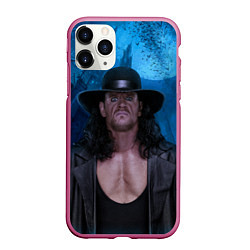 Чехол iPhone 11 Pro матовый Undertaker, цвет: 3D-малиновый