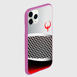 Чехол iPhone 11 Pro матовый Quake metal steel, цвет: 3D-фиолетовый — фото 2