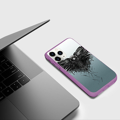 Чехол iPhone 11 Pro матовый Игра Престолов 4 сезон / 3D-Фиолетовый – фото 3