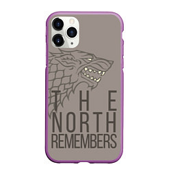 Чехол iPhone 11 Pro матовый The North Remembers game of thrones, цвет: 3D-фиолетовый