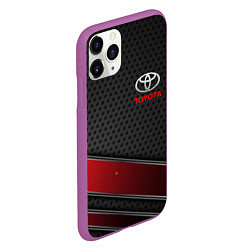 Чехол iPhone 11 Pro матовый Toyota auto car, цвет: 3D-фиолетовый — фото 2