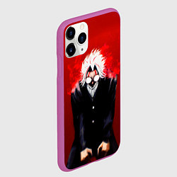 Чехол iPhone 11 Pro матовый Окарин из Dandadan, цвет: 3D-фиолетовый — фото 2