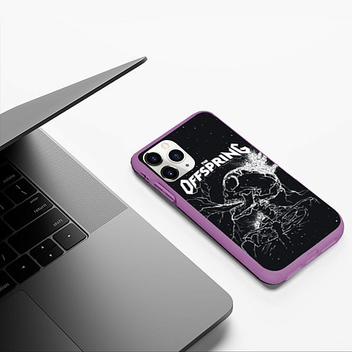 Чехол iPhone 11 Pro матовый The offspring Supercharged / 3D-Фиолетовый – фото 3