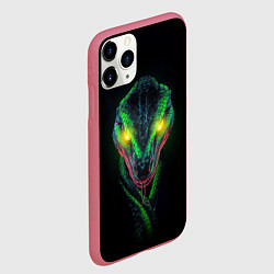 Чехол iPhone 11 Pro матовый Дух змеи, цвет: 3D-малиновый — фото 2
