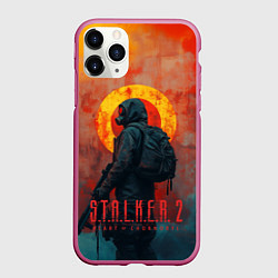 Чехол iPhone 11 Pro матовый Stalker 2 poster art, цвет: 3D-малиновый