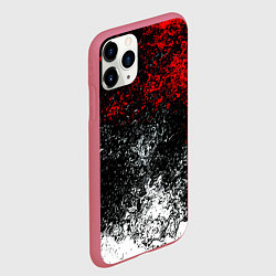 Чехол iPhone 11 Pro матовый Краски брызги, цвет: 3D-малиновый — фото 2