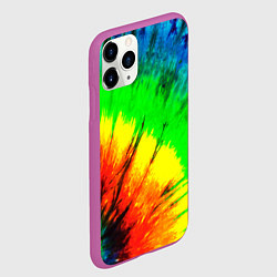 Чехол iPhone 11 Pro матовый Краски ти дай, цвет: 3D-фиолетовый — фото 2