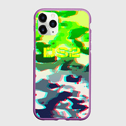 Чехол iPhone 11 Pro матовый Death stranding камуфляж, цвет: 3D-фиолетовый