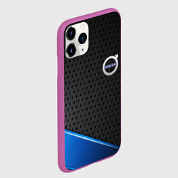 Чехол iPhone 11 Pro матовый Volvo metal auto, цвет: 3D-фиолетовый — фото 2