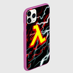 Чехол iPhone 11 Pro матовый Half life storm logo, цвет: 3D-фиолетовый — фото 2