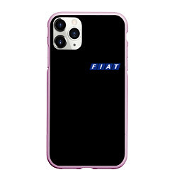 Чехол iPhone 11 Pro матовый FIAT logo auto, цвет: 3D-розовый