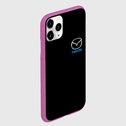 Чехол iPhone 11 Pro матовый Mazda logo auto, цвет: 3D-фиолетовый — фото 2