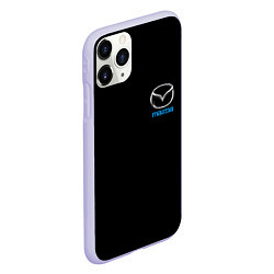 Чехол iPhone 11 Pro матовый Mazda logo auto, цвет: 3D-светло-сиреневый — фото 2