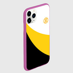 Чехол iPhone 11 Pro матовый Мы русские с нами Бог малая желтая хризма Николай, цвет: 3D-фиолетовый — фото 2