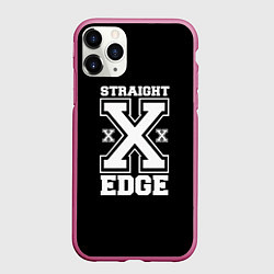 Чехол iPhone 11 Pro матовый Straight edge SXE, цвет: 3D-малиновый