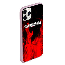 Чехол iPhone 11 Pro матовый Samurai fire red, цвет: 3D-розовый — фото 2