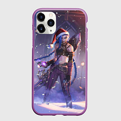 Чехол iPhone 11 Pro матовый Happy New Year Jinx, цвет: 3D-фиолетовый