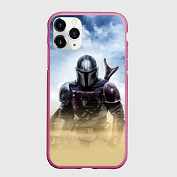 Чехол iPhone 11 Pro матовый Дин Джарин - Мандалорец, цвет: 3D-малиновый