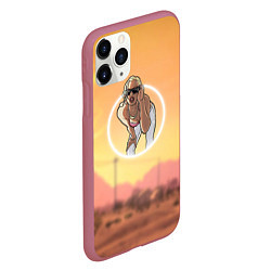 Чехол iPhone 11 Pro матовый Girl - San Andreas, цвет: 3D-малиновый — фото 2