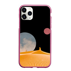 Чехол iPhone 11 Pro матовый Arrakis sandworm Dune, цвет: 3D-малиновый