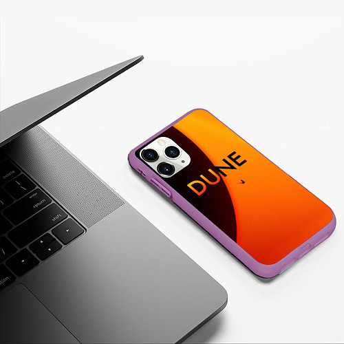 Чехол iPhone 11 Pro матовый Dune Arrakis / 3D-Фиолетовый – фото 3