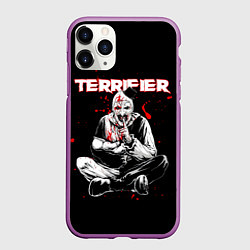 Чехол iPhone 11 Pro матовый Terrifier clown Art, цвет: 3D-фиолетовый