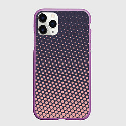 Чехол iPhone 11 Pro матовый Gorohek, цвет: 3D-фиолетовый