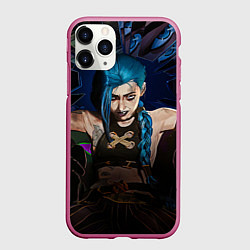 Чехол iPhone 11 Pro матовый Unhappy Jinx, цвет: 3D-малиновый