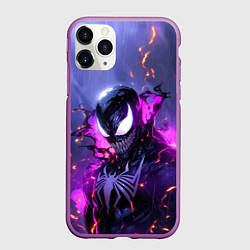 Чехол iPhone 11 Pro матовый Neon Venom - Rain, цвет: 3D-фиолетовый