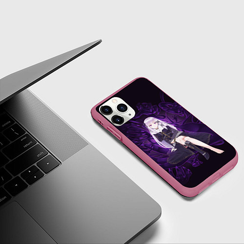 Чехол iPhone 11 Pro матовый Сателла Re:Zero / 3D-Малиновый – фото 3