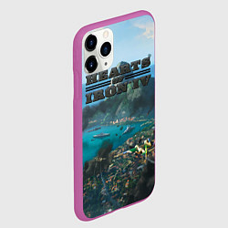 Чехол iPhone 11 Pro матовый Hearts of Iron trial of allegiance, цвет: 3D-фиолетовый — фото 2