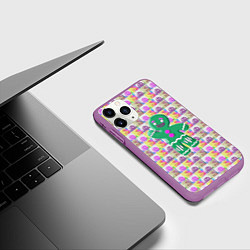 Чехол iPhone 11 Pro матовый Новый прянич, цвет: 3D-фиолетовый — фото 2