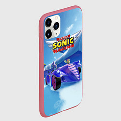 Чехол iPhone 11 Pro матовый Blaze the cat - team Sonic racing, цвет: 3D-малиновый — фото 2