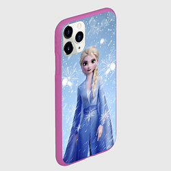 Чехол iPhone 11 Pro матовый Королева Эльза из Холодного сердца, цвет: 3D-фиолетовый — фото 2
