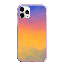 Чехол iPhone 11 Pro матовый Яркий градиент, цвет: 3D-розовый