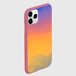 Чехол iPhone 11 Pro матовый Яркий градиент, цвет: 3D-малиновый — фото 2