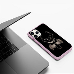 Чехол iPhone 11 Pro матовый Venom in the dark, цвет: 3D-розовый — фото 2