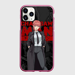 Чехол iPhone 11 Pro матовый Makima, цвет: 3D-малиновый