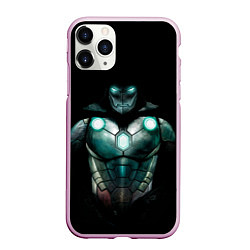 Чехол iPhone 11 Pro матовый Iron Doom, цвет: 3D-розовый