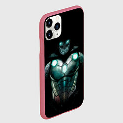 Чехол iPhone 11 Pro матовый Iron Doom, цвет: 3D-малиновый — фото 2