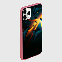 Чехол iPhone 11 Pro матовый Вулканический разрыв, цвет: 3D-малиновый — фото 2