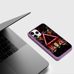 Чехол iPhone 11 Pro матовый Слепые судьбы, цвет: 3D-фиолетовый — фото 2