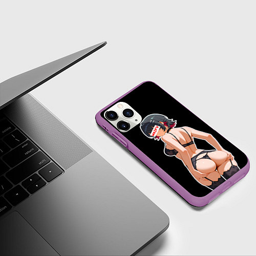 Чехол iPhone 11 Pro матовый Sexy Ellen Joe - Zenless zone zero / 3D-Фиолетовый – фото 3