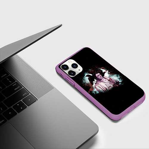 Чехол iPhone 11 Pro матовый Wednesday / 3D-Фиолетовый – фото 3