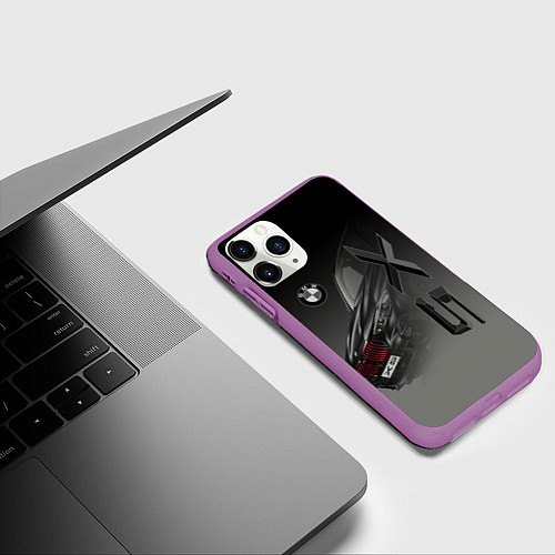 Чехол iPhone 11 Pro матовый X 5 / 3D-Фиолетовый – фото 3