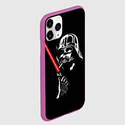 Чехол iPhone 11 Pro матовый Дарт Вейдер зажигалка, цвет: 3D-фиолетовый — фото 2