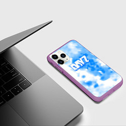 Чехол iPhone 11 Pro матовый Dayz зима, цвет: 3D-фиолетовый — фото 2