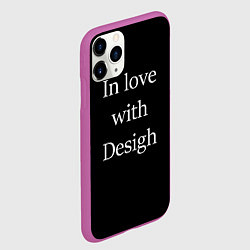 Чехол iPhone 11 Pro матовый In love with Design, цвет: 3D-фиолетовый — фото 2
