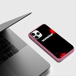 Чехол iPhone 11 Pro матовый Deathloop краски, цвет: 3D-малиновый — фото 2